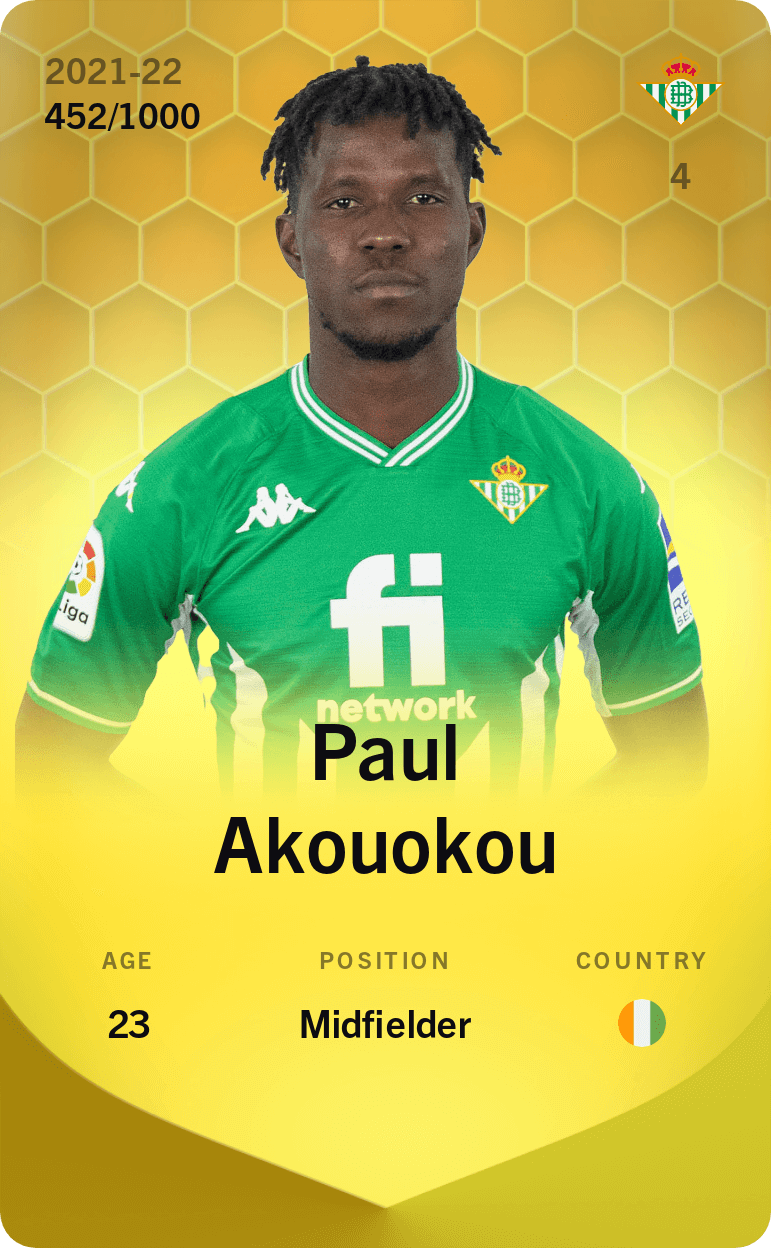 Paul Akouokou 2021-22 • Limited 452/1000