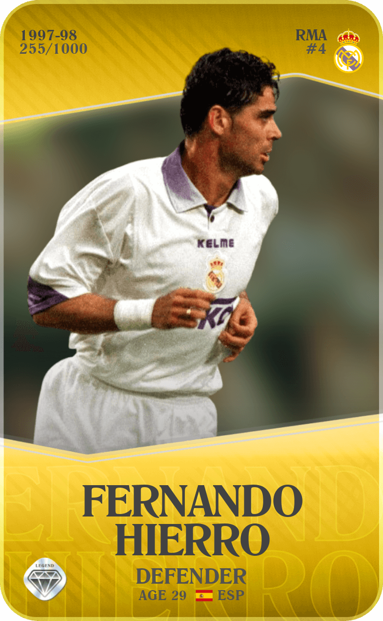 Fernando Hierro 1997-98 • Limited 255/1000