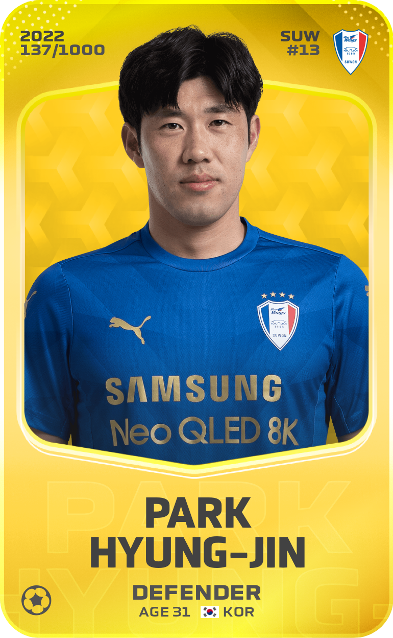 Sorare - Sorare Official - Park Hyung-Jin 2022-23 • Limited 137/1000 - NFT # 83700236679197538123285530073177307916917102782737967293628931136668388226842