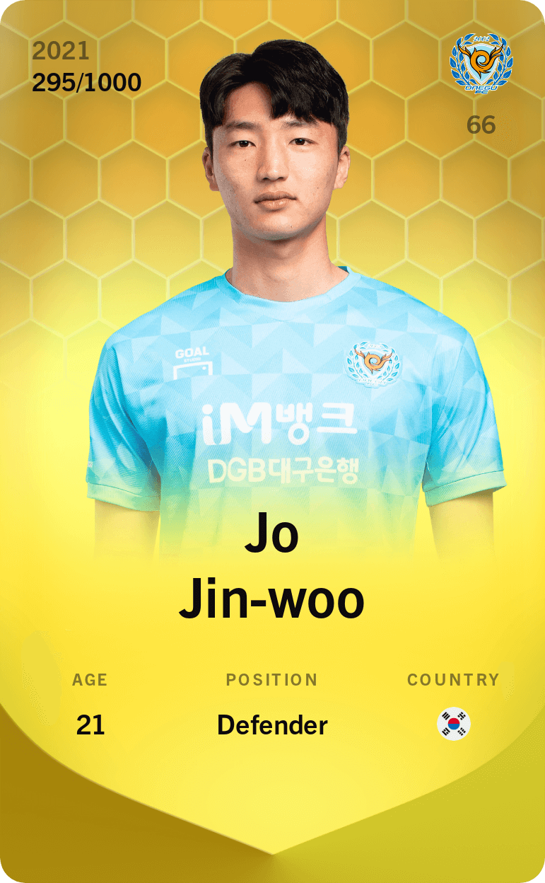 Jo Jin-woo 2021-22 • Limited 295/1000