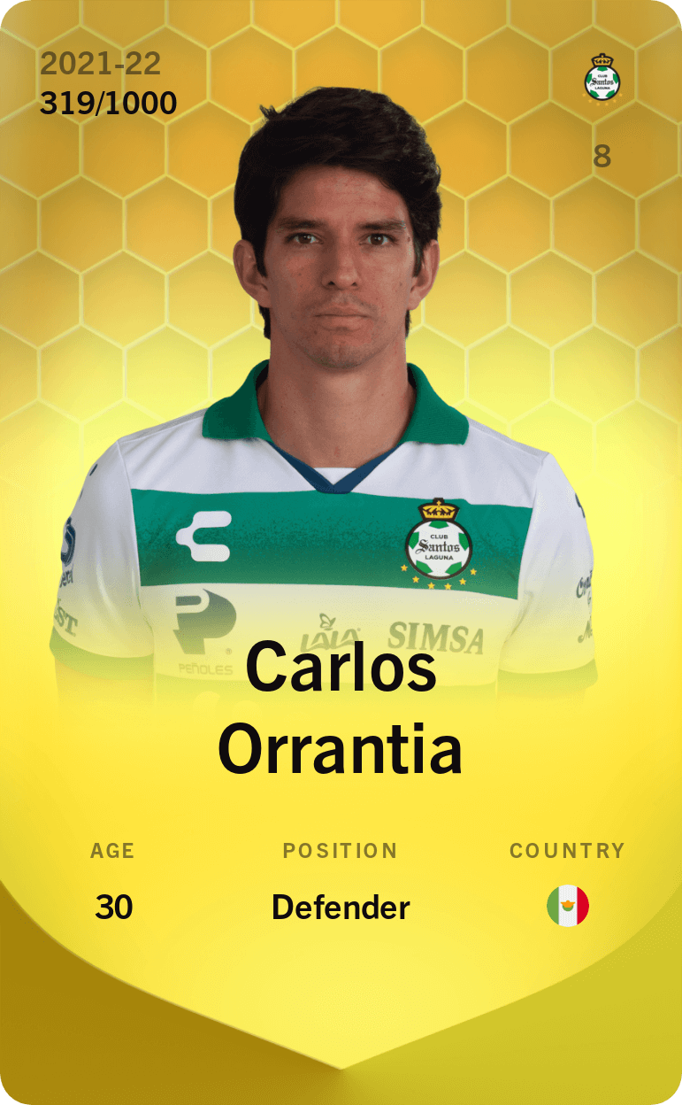 Carlos Orrantia 2021-22 • Limited 319/1000