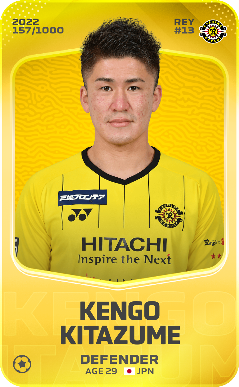 Sorare - Sorare Official - Kengo Kitazume 2022-23 • Limited 157/1000 - NFT # 112721427803862604662858026526212894973448984274427390942606686206389100882248