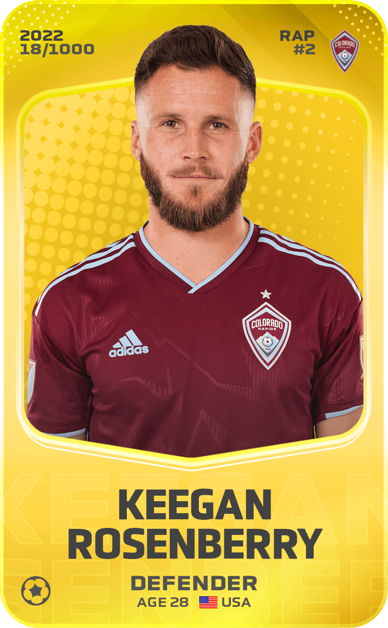 Keegan Rosenberry 2022-23 • Limited 18/1000