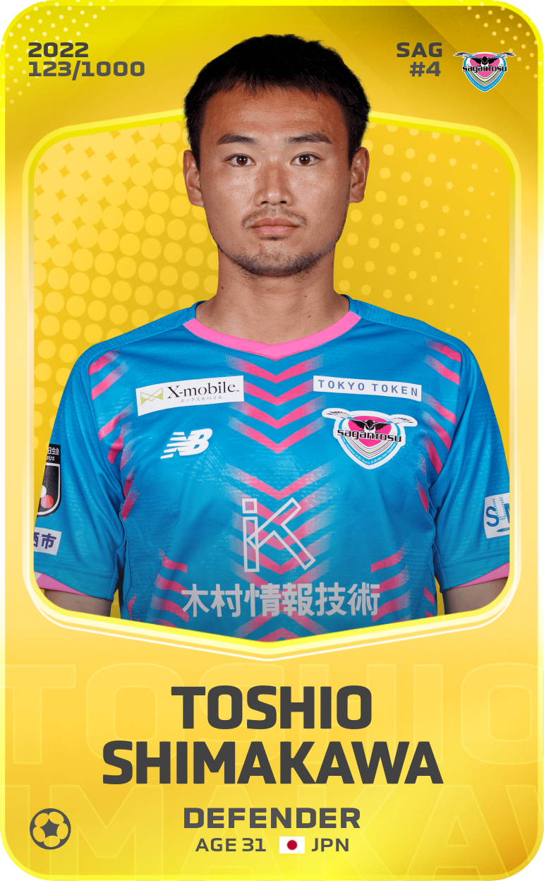 Sorare - Sorare Official - Toshio Shimakawa 2022-23 • Limited 123/1000 - NFT # 53187995553524058709905675322830043084165477958007837261909635044710775546234