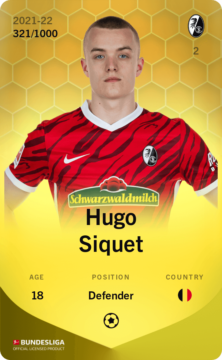 Hugo Siquet 2021-22 • Limited 321/1000