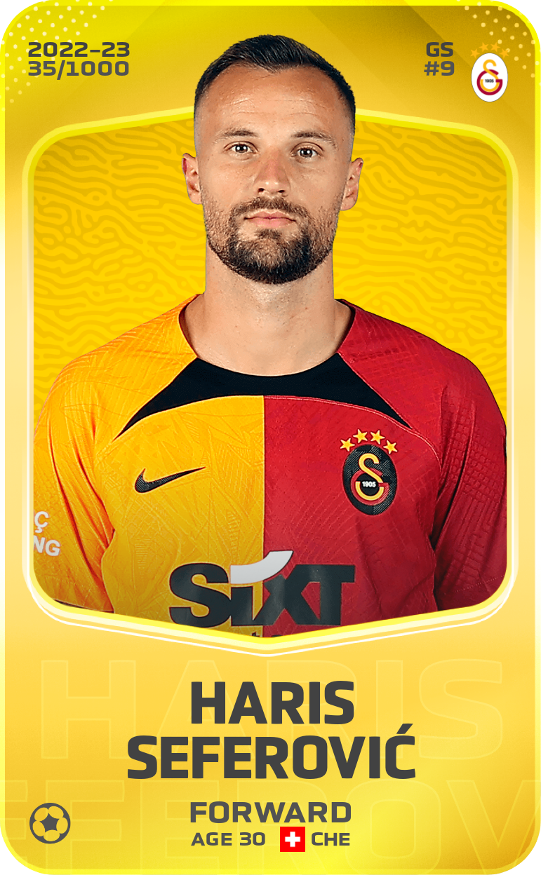 Sorare - Sorare Official - Haris Seferović 2022-23 • Limited 35/1000 - NFT # 38148083935758188894450478993995388511869740160998874071085146178908426003618