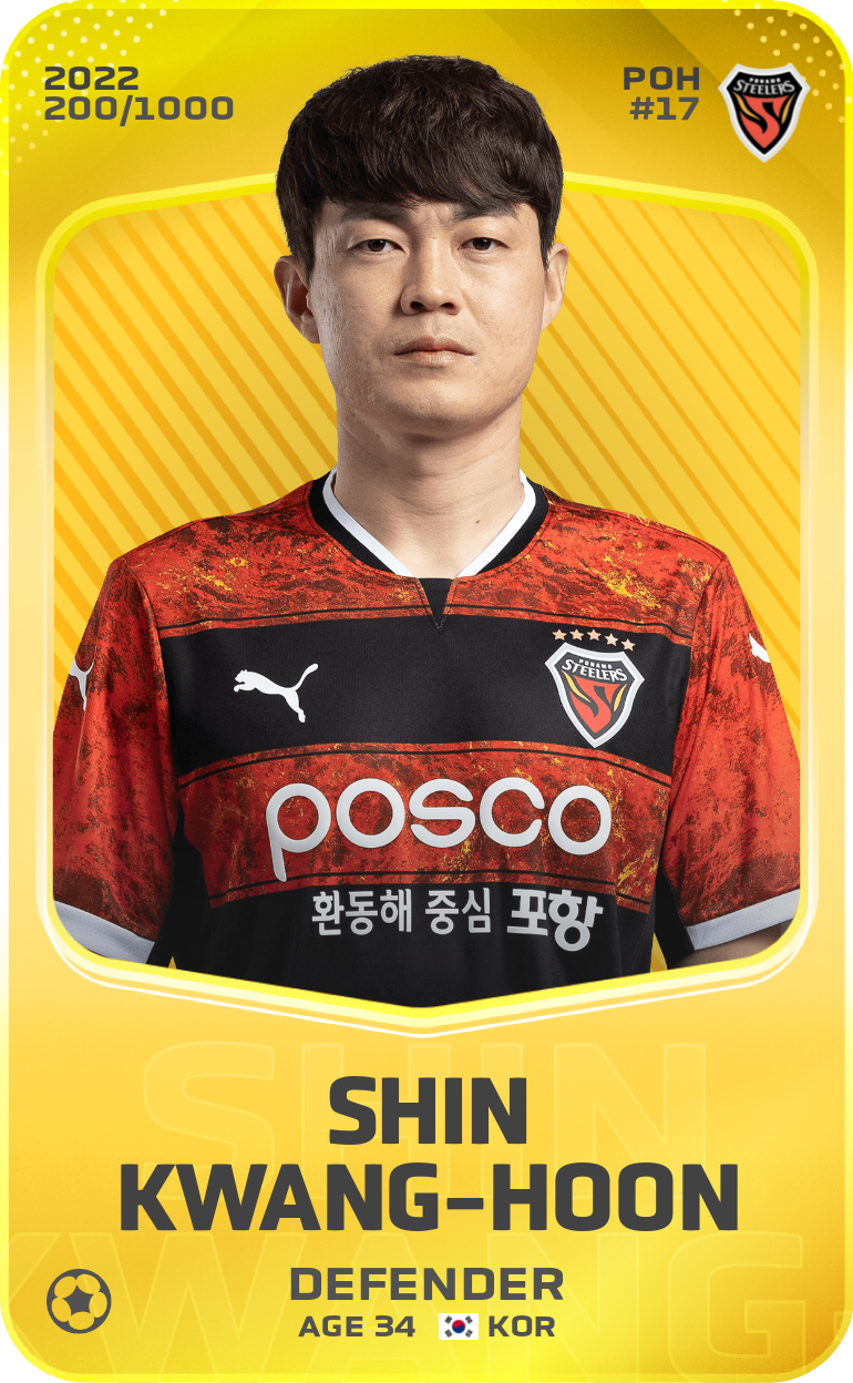 Sorare - Sorare Official - Shin Kwang-Hoon 2022-23 • Limited 200/1000 - NFT # 6090428996562300643409205929383841494007597741382029612989865283890352174879