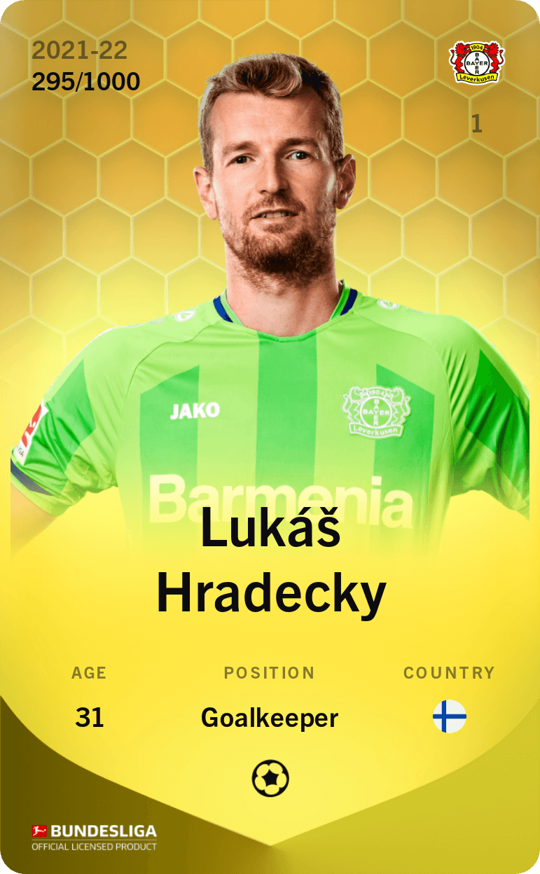 Lukáš Hradecky 2021-22 • Limited 295/1000