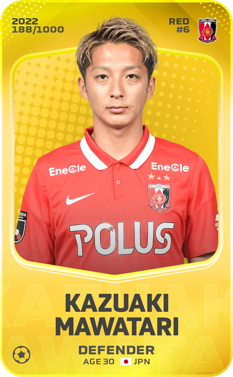 Sorare - Sorare Official - Kazuaki Mawatari 2022-23 • Limited 188/1000 - NFT # 1016436349213231562754498980001546877272211918656957195518491236382055963081