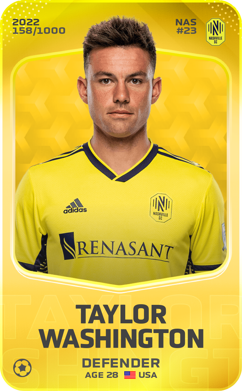 Sorare - Sorare Official - Taylor Washington 2022-23 • Limited 158/1000 - NFT # 105413641544036130558917632199193343103991901361178546913303448399659035631843