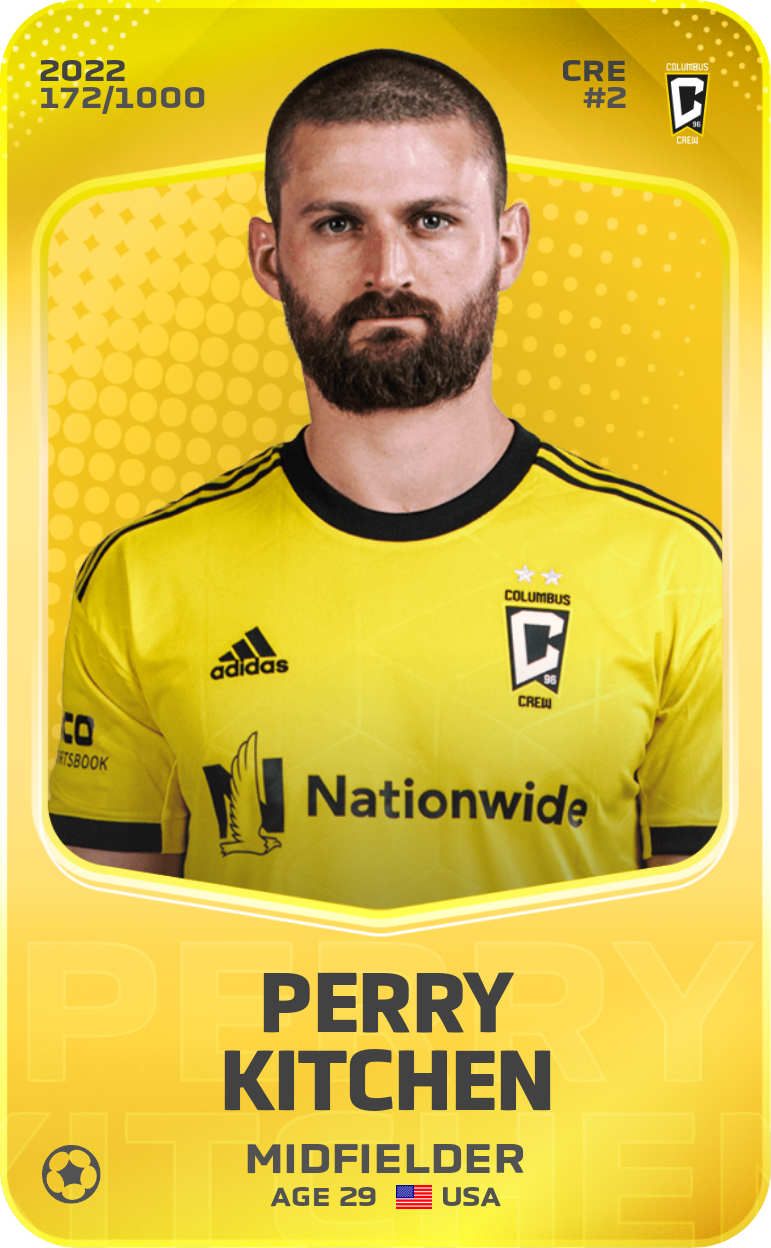 Sorare - Sorare Official - Perry Kitchen 2022-23 • Limited 172/1000 - NFT # 25468320321384210901601044494244574972400688667578615475114968453196652184788