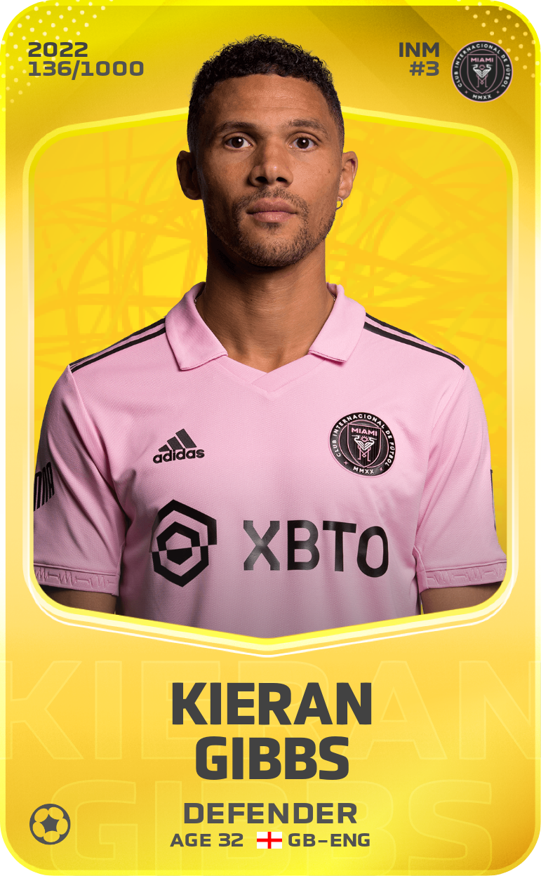 Sorare - Sorare Official - Kieran Gibbs 2022-23 • Limited 136/1000 - NFT # 98396619705884717693335894828612440540939304134256059122394934320303001830939