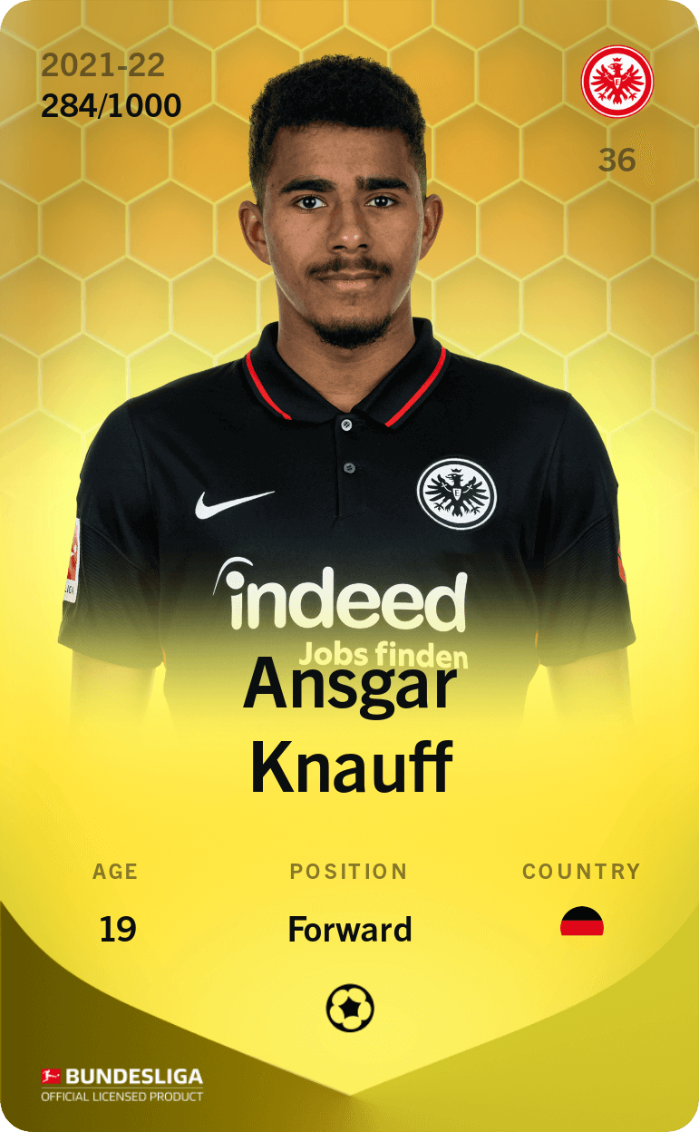 Ansgar Knauff 2021-22 • Limited 284/1000