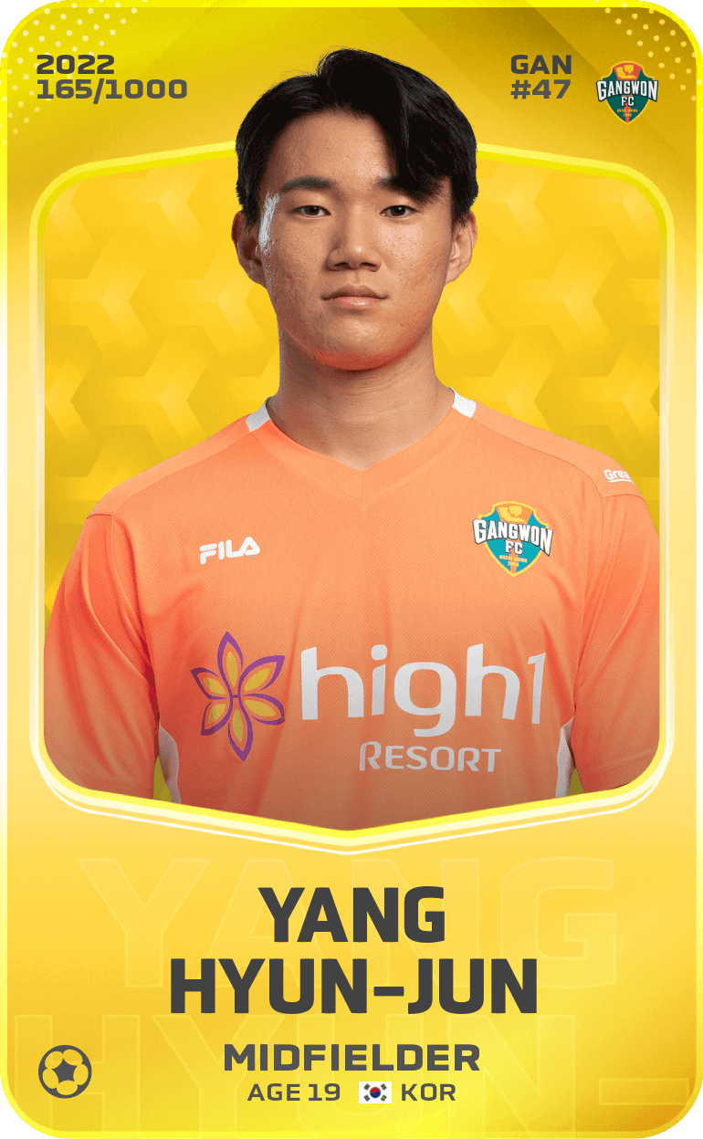 Yang Hyun-Jun 2022-23 • Limited 165/1000