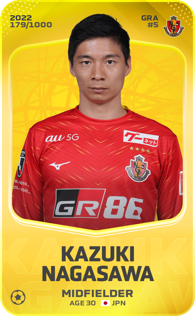 Sorare - Sorare Official - Kazuki Nagasawa 2022-23 • Limited 179/1000 - NFT # 54977249339060959917342045216941671226482329269116397108414259856337487366171