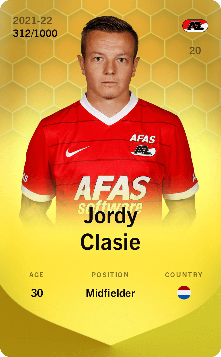 Jordy Clasie 2021-22 • Limited 312/1000