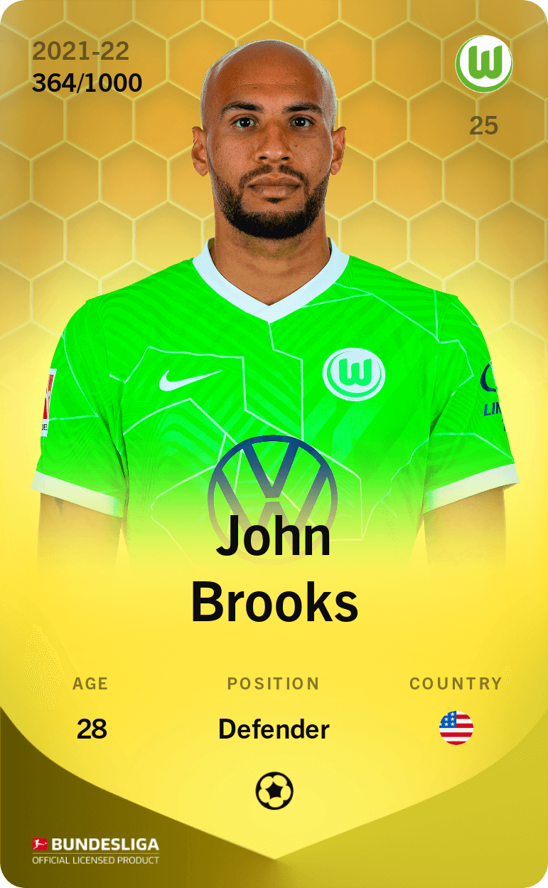 John Brooks 2021-22 • Limited 364/1000