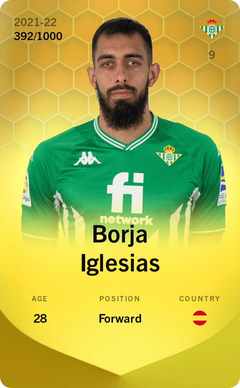 Borja Iglesias 2021-22 • Limited 392/1000