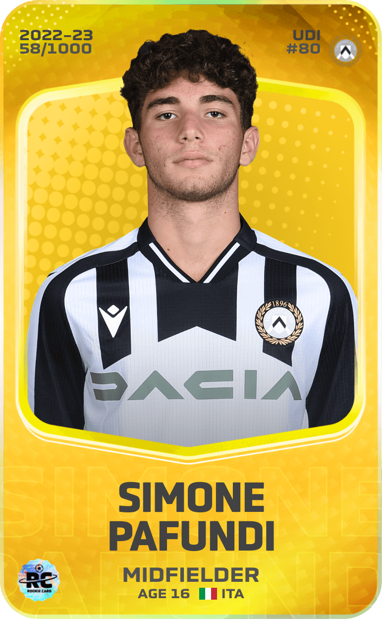 Simone Pafundi 2022-23 • Limited 58/1000