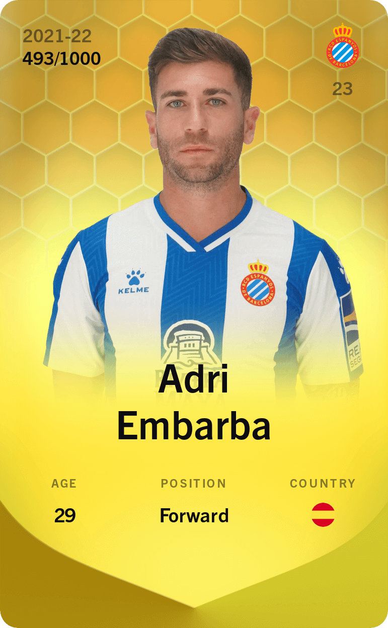 Adri Embarba 2021-22 • Limited 493/1000