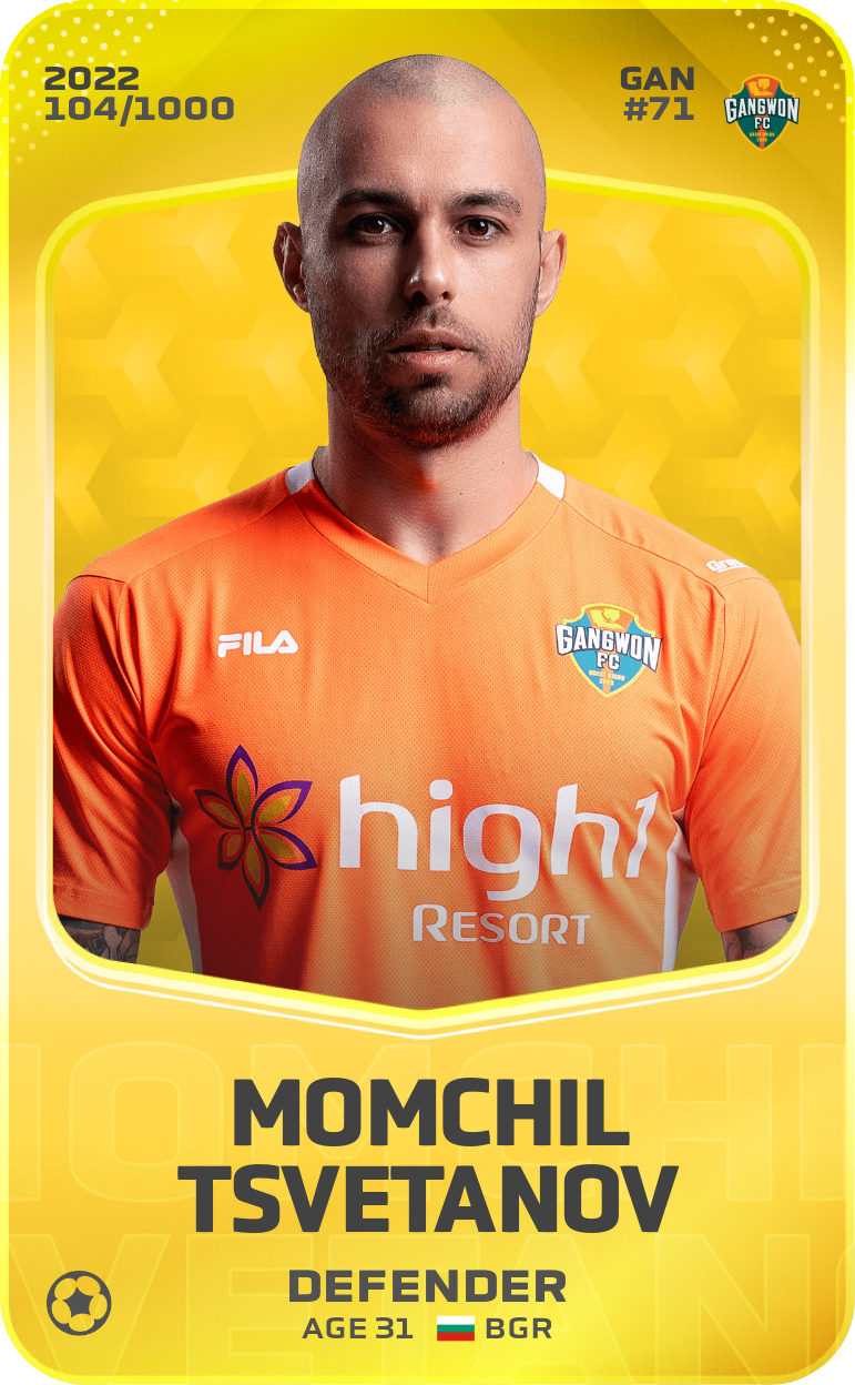 Sorare - Sorare Official - Momchil Tsvetanov 2022-23 • Limited 104/1000 - NFT # 20873573234976792348794129024276834309920347191082549246399001218077498435456