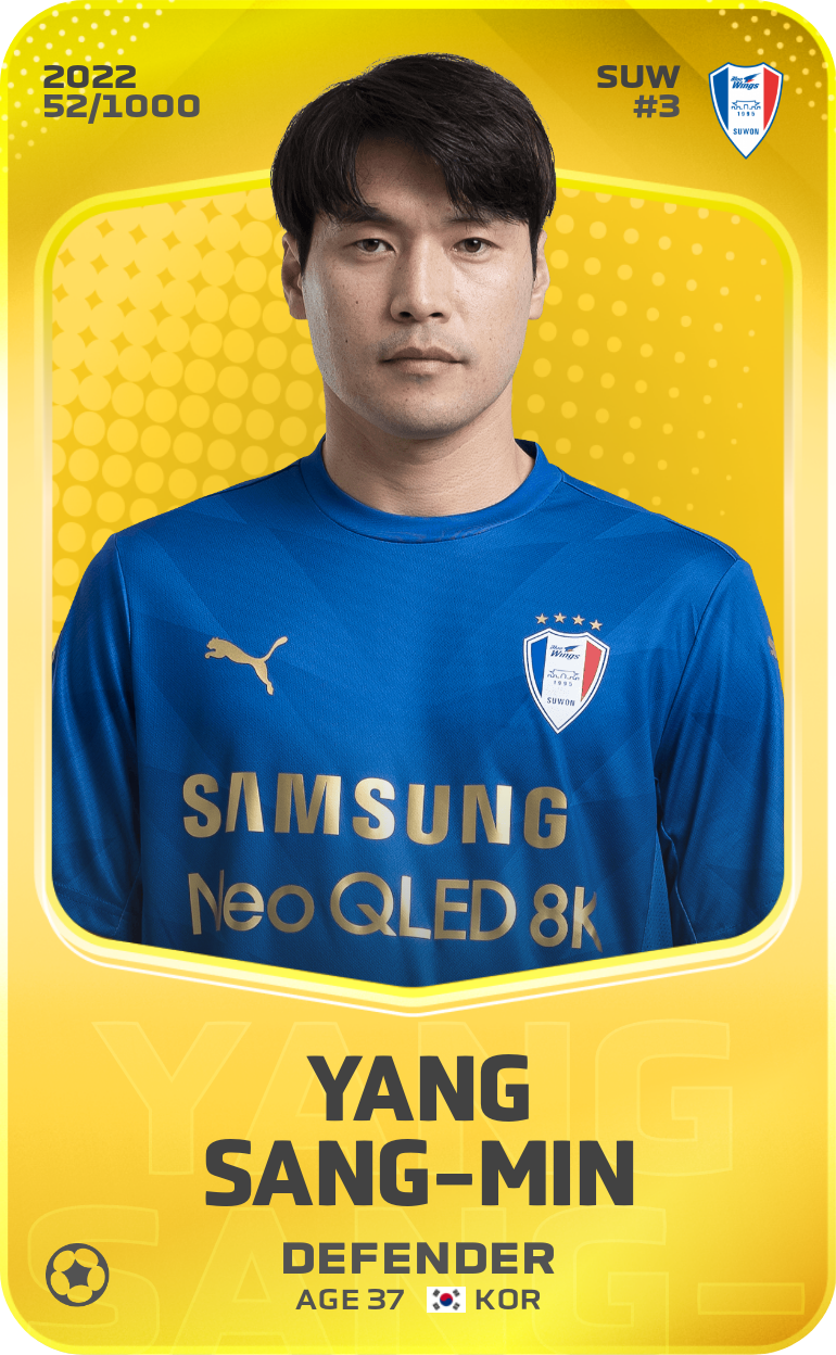 Sorare - Sorare Official - Yang Sang-Min 2022-23 • Limited 52/1000 - NFT # 52491099257446208623105754796951277695123019312214234166104911536105863702788