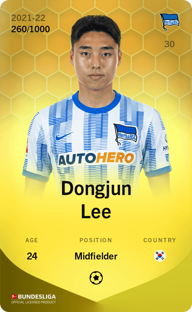 Dongjun Lee 2021-22 • Limited 260/1000