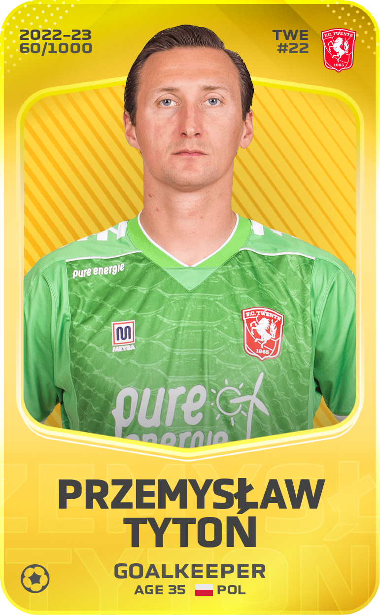 Sorare - Sorare Official - Przemysław Tytoń 2022-23 • Limited 60/1000 - NFT # 25036980315295346515168206772493873132021822045873301116613088814841065340877