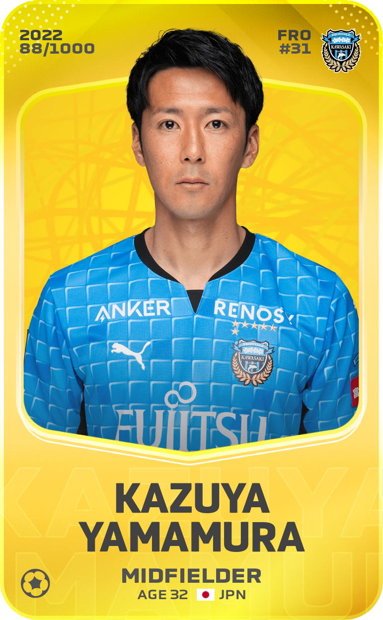 Sorare - Sorare Official - Kazuya Yamamura 2022-23 • Limited 88/1000 - NFT # 6887347012451447465768529107751871847938834466200540098900797561585061171658