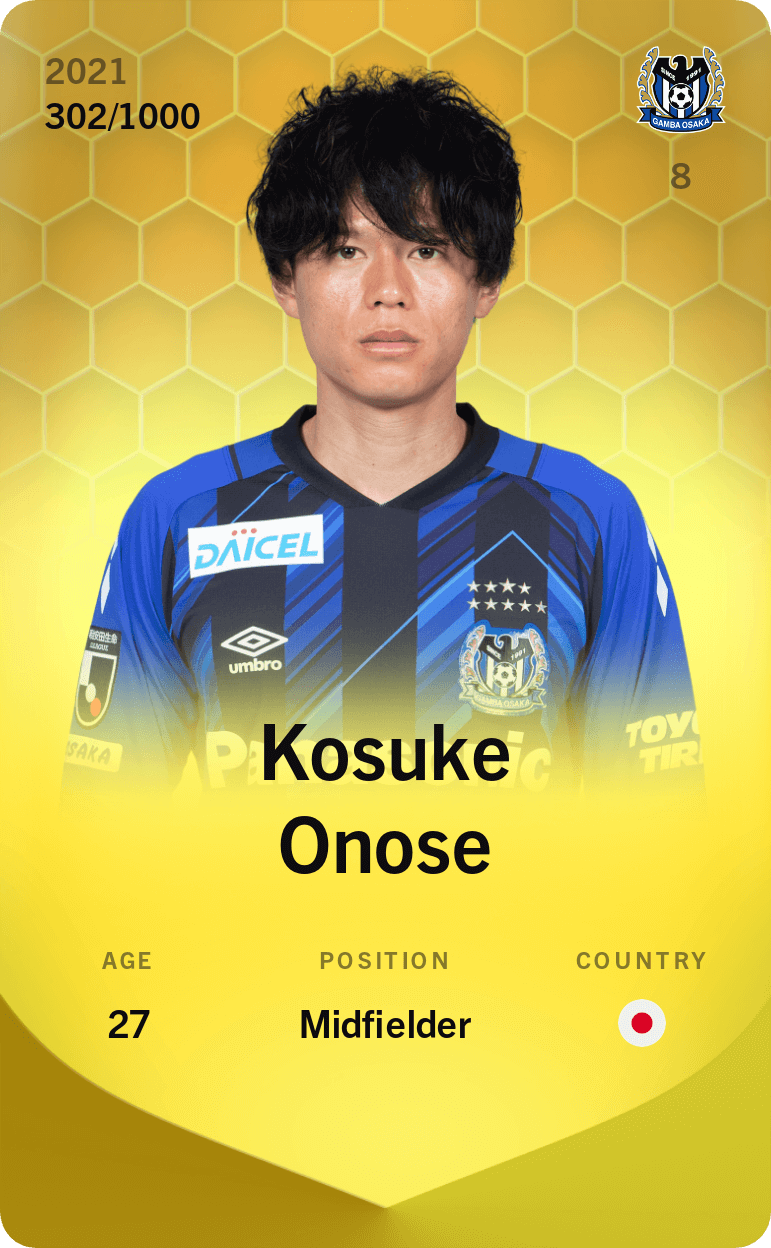 Kosuke Onose 2021-22 • Limited 302/1000