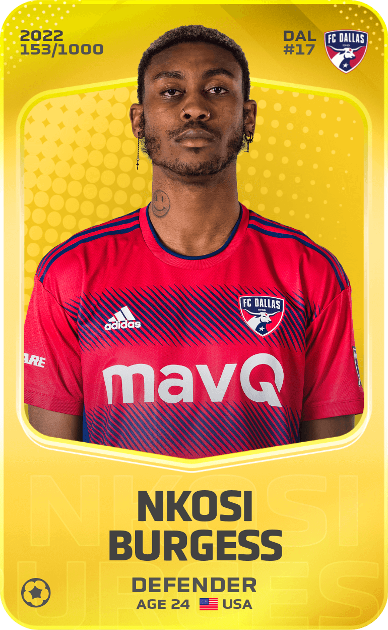 Nkosi Burgess 2022-23 • Limited 153/1000