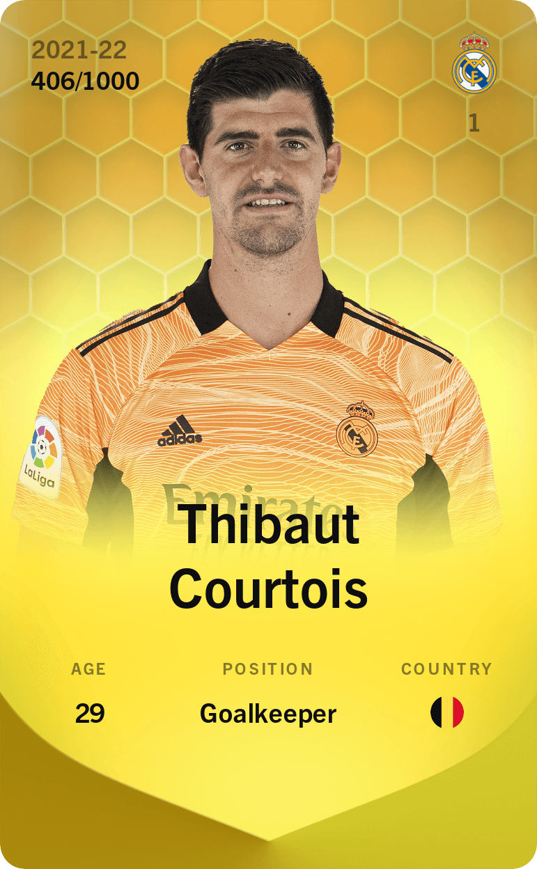 Thibaut Courtois 2021-22 • Limited 406/1000