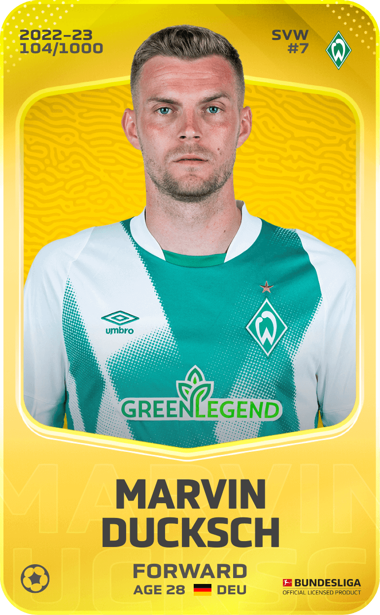 Marvin Ducksch 2022-23 • Limited 104/1000