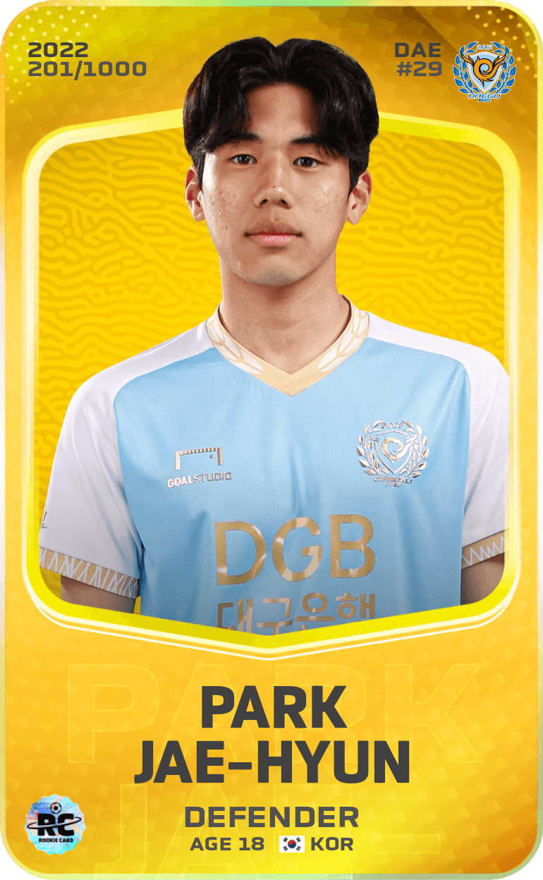 Park Jae-Hyun 2022-23 • Limited 201/1000