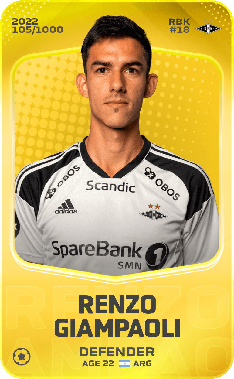 Renzo Giampaoli 2022-23 • Limited 105/1000