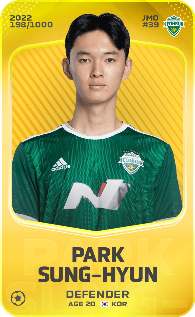 Sorare - Sorare Official - Park Sung-Hyun 2022-23 • Limited 198/1000 - NFT # 44352662129755023331981238195105522223523340681109060582290566201688095993738