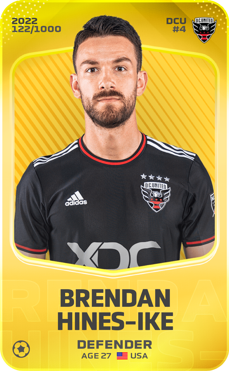 Sorare - Sorare Official - Brendan Hines-Ike 2022-23 • Limited 122/1000 - NFT # 24746160421812544986576815069330149132477482862486415861046095552588778614007