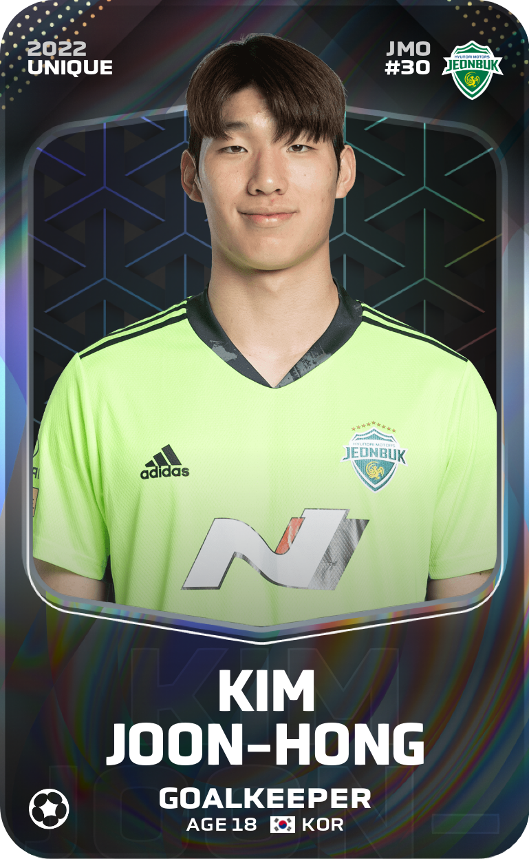 Sorare - Sorare Official - Kim Joon-Hong 2022-23 • Unique - NFT # 80899913242756454353574590677231074378897887018659152457372376372917968947819