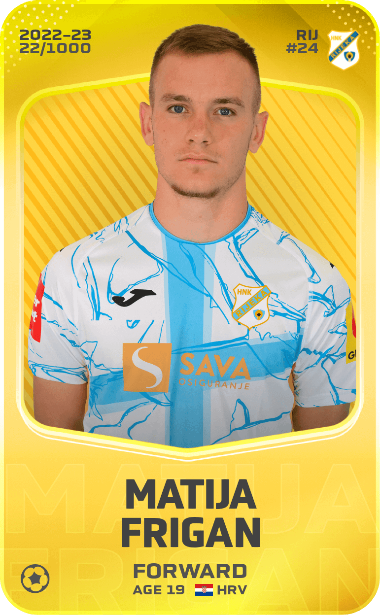 Matija Frigan 2022-23 • Limited 22/1000