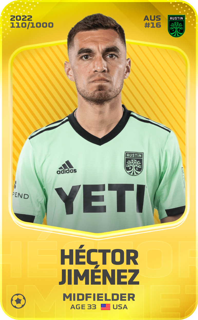 Sorare - Sorare Official - Héctor Jiménez 2022-23 • Limited 110/1000 - NFT # 98621352806241908981300824772326466159781942657772367471751369820123502057399