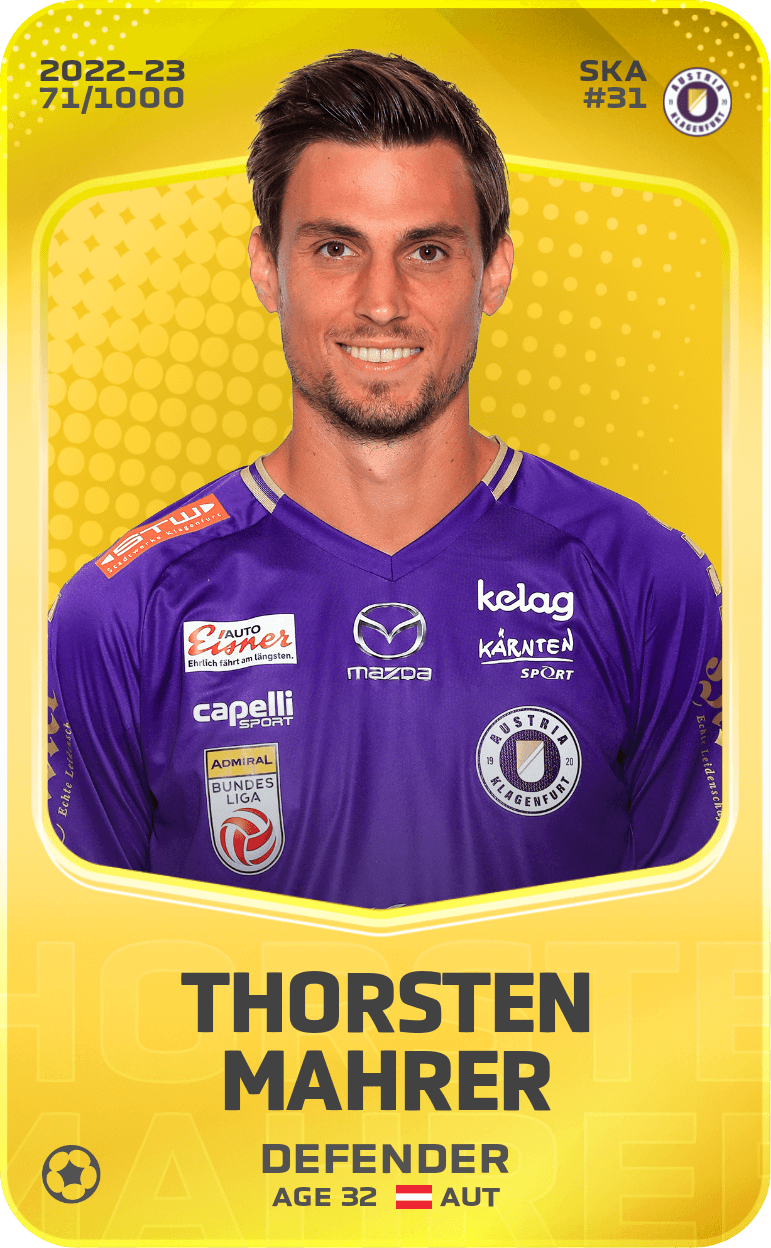 Thorsten Mahrer 2022-23 • Limited 71/1000
