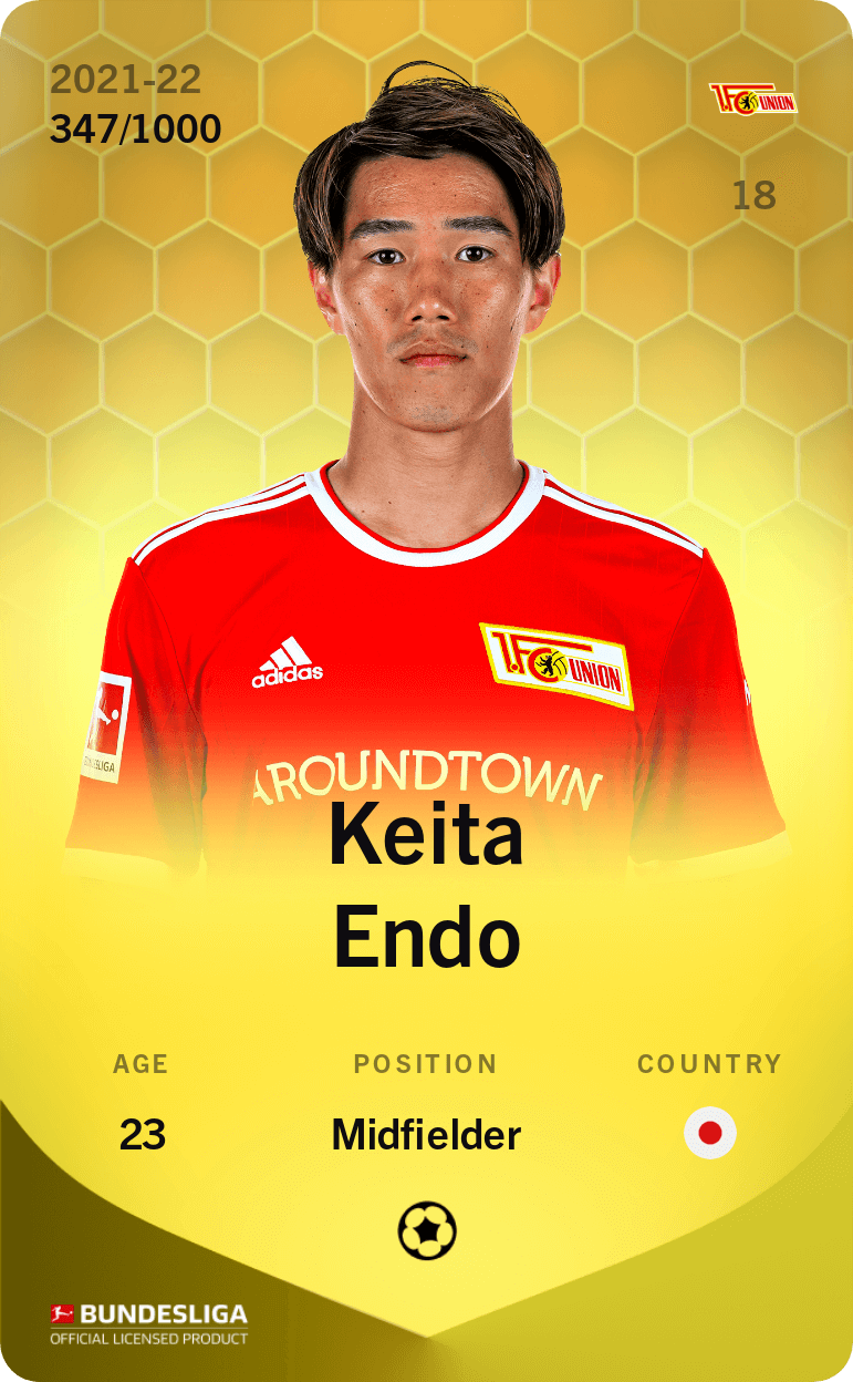Keita Endo 2021-22 • Limited 347/1000