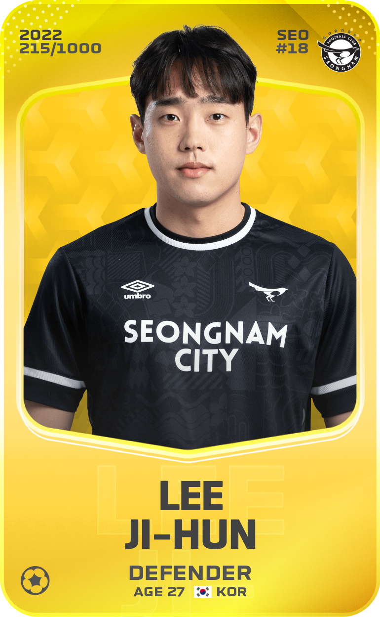 Sorare - Sorare Official - Lee Ji-Hun 2022-23 • Limited 215/1000 - NFT # 90984598258092305521654672466943714370919236017077548145149023115831026832606