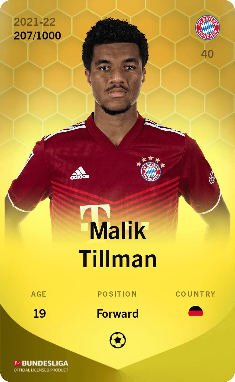 Malik Tillman 2021-22 • Limited 207/1000