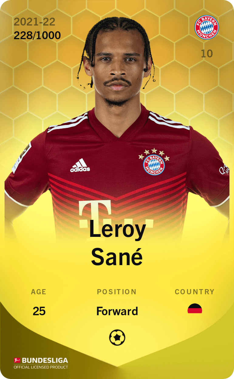 Leroy Sané 2021-22 • Limited 228/1000