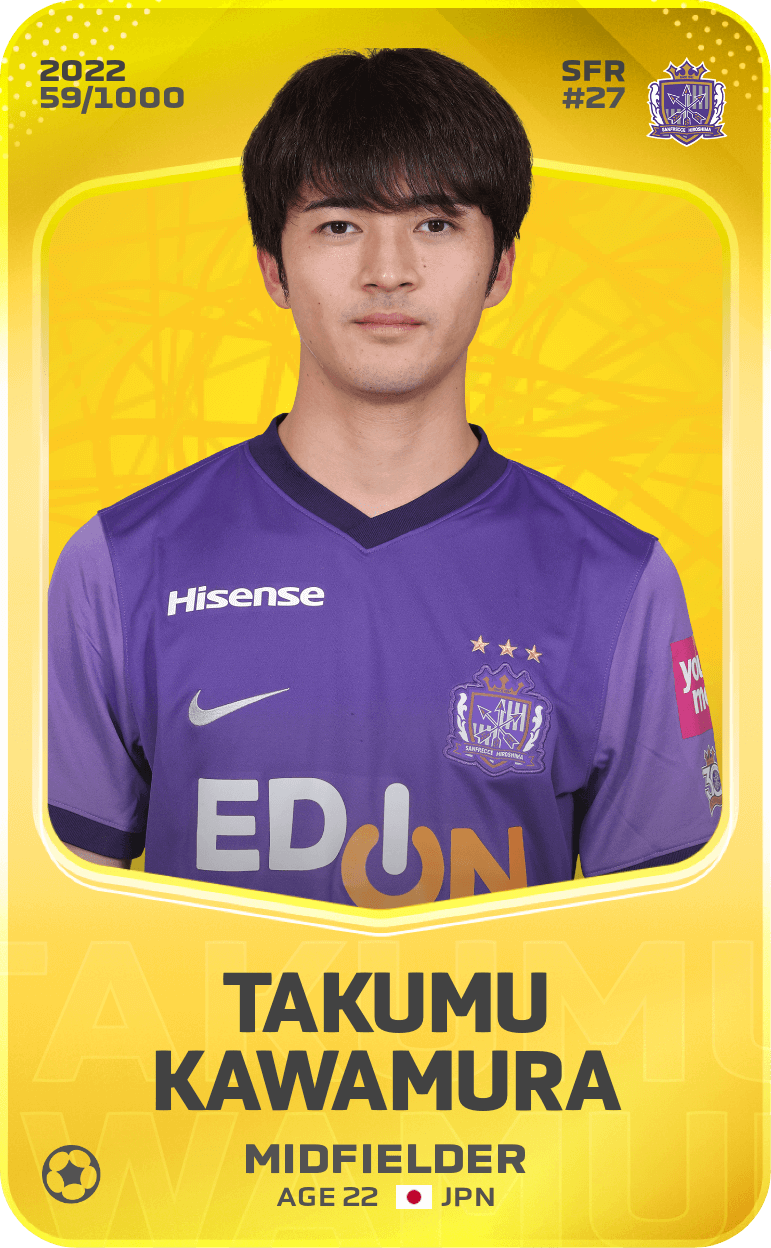 Takumu Kawamura 2022-23 • Limited 59/1000