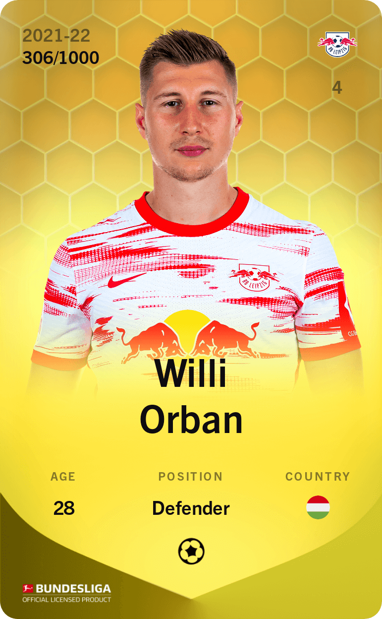 Willi Orban 2021-22 • Limited 306/1000