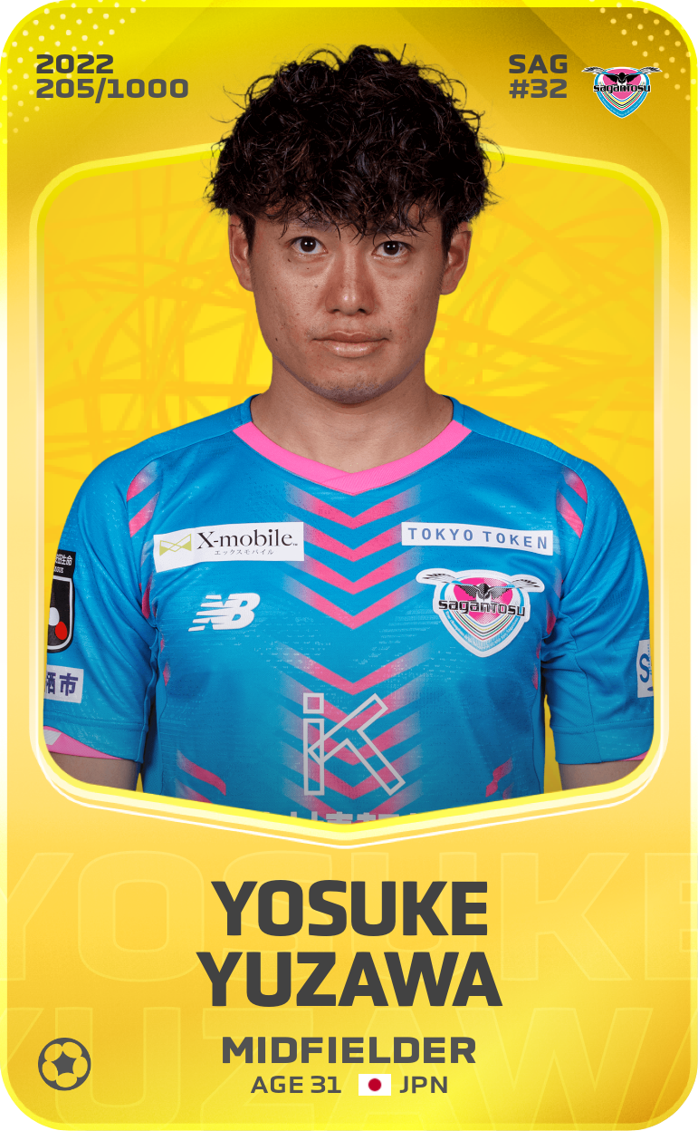 Sorare - Sorare Official - Yosuke Yuzawa 2022-23 • Limited 205/1000 - NFT # 106507972509214127855772152019862913171485805400122275572390849174752375341481