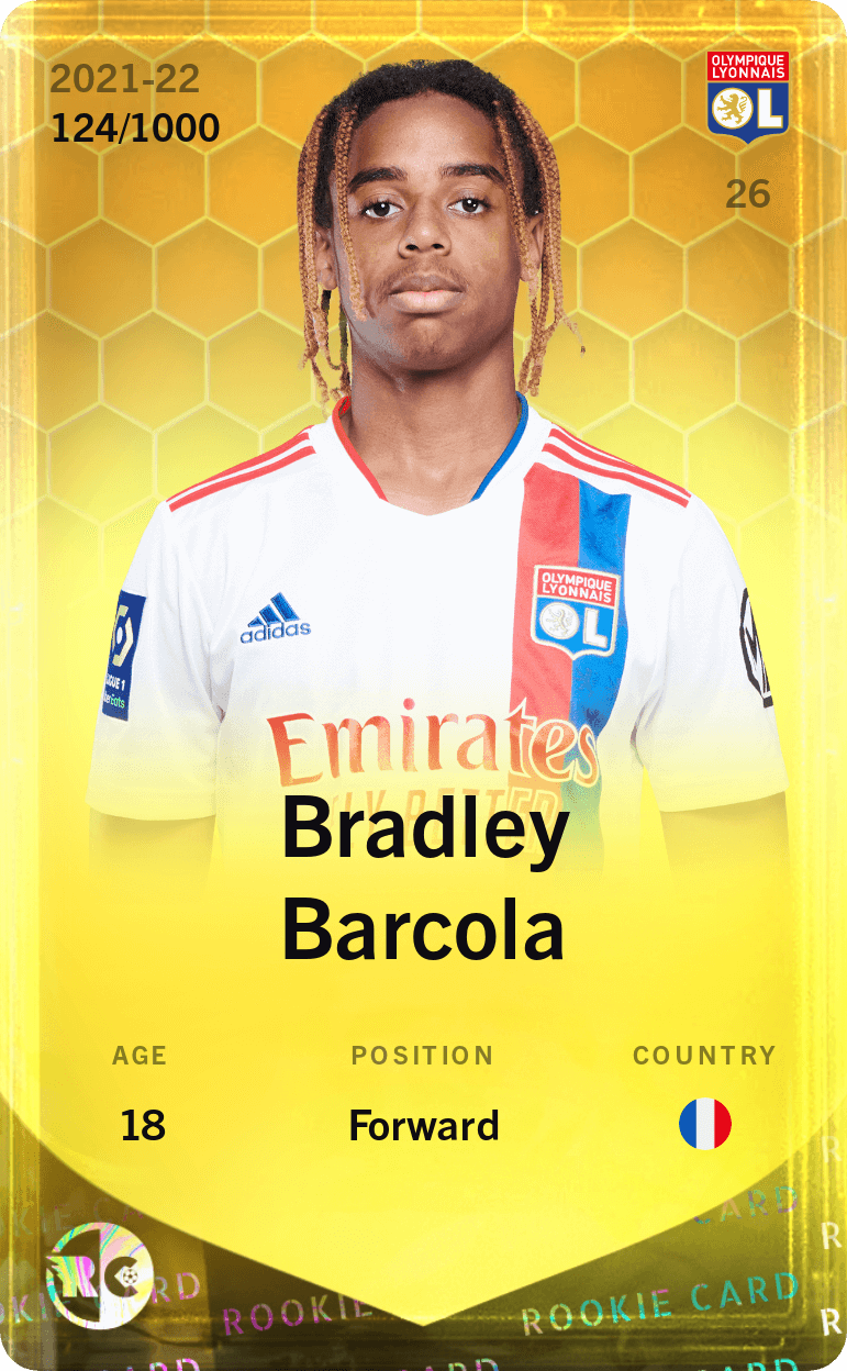 Bradley Barcola 2021-22 • Limited 124/1000