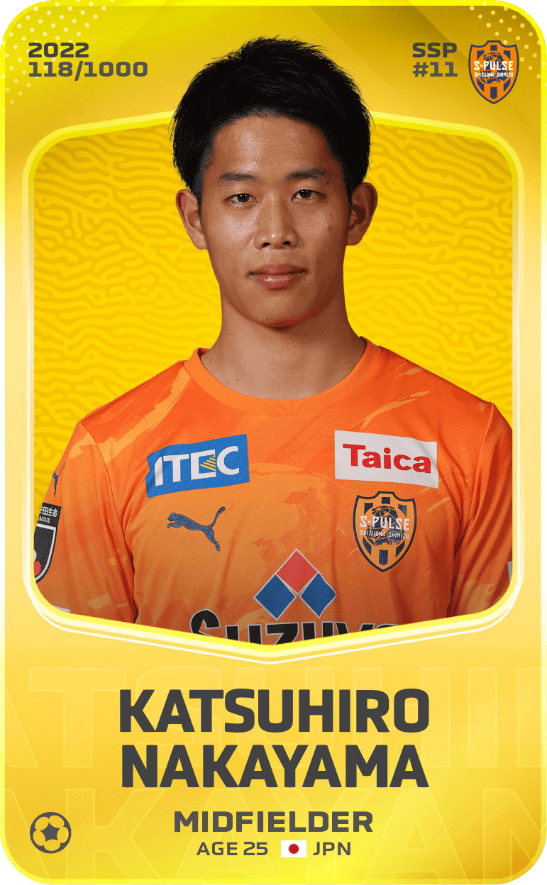 Katsuhiro Nakayama 2022-23 • Limited 118/1000